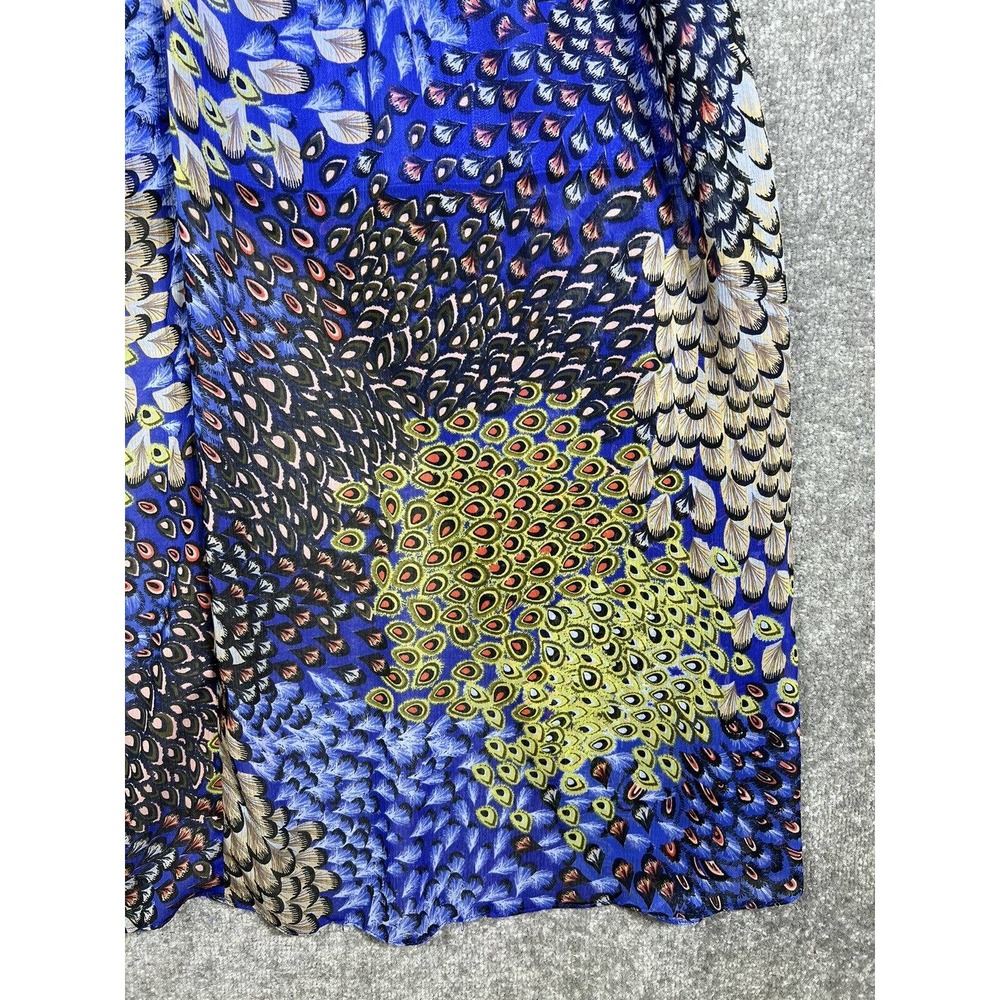 Max And Cleo Strapless High Low‎ Peacock Print Dress Womens Size 8 Lined - Picture 11 of 16